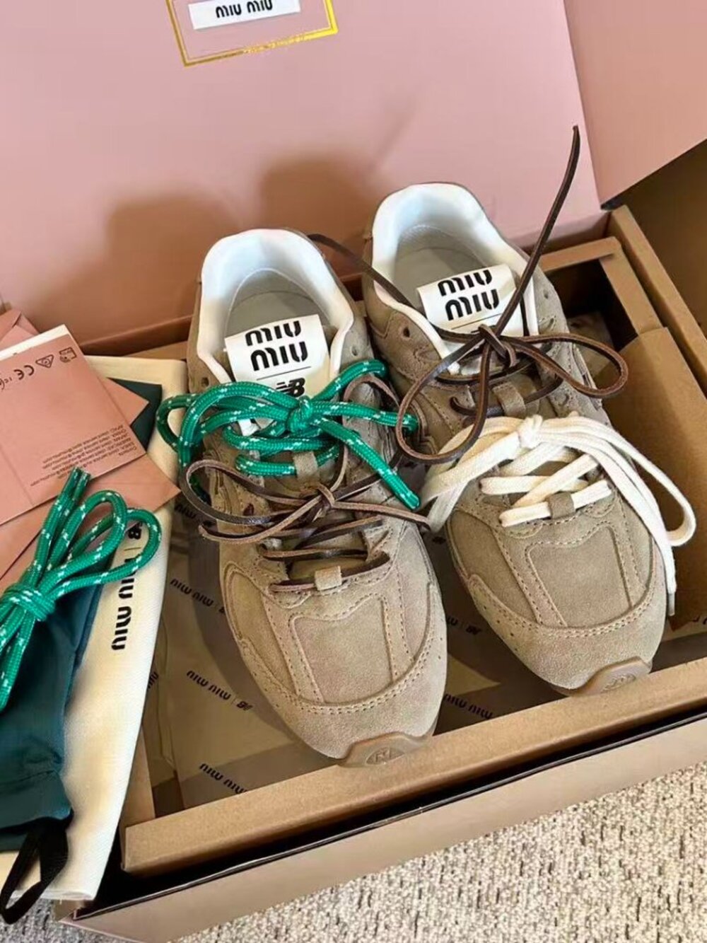MiuMiu x New Balance NB530 Retro White Women's Sneakers